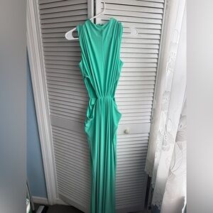 Express Green Cut-Out Jumpsuit